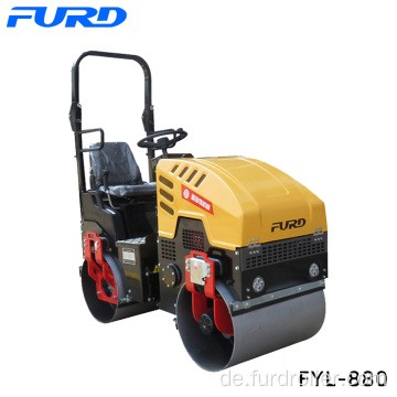 Fahren Sie auf einer Double Steel Wheel Road Roller 1000kg